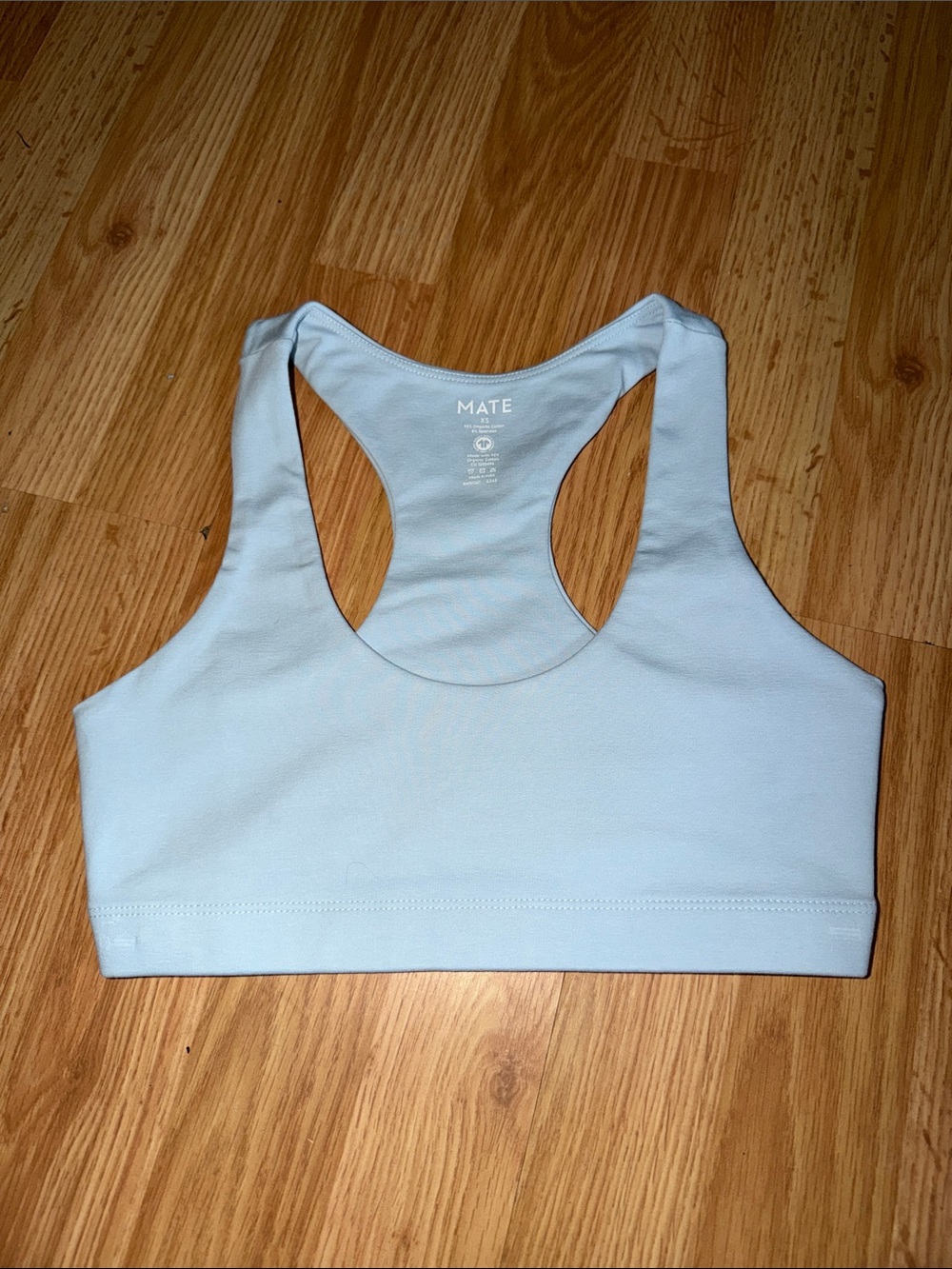 Mate the Label Organic Cotton Sports Bra Size XS